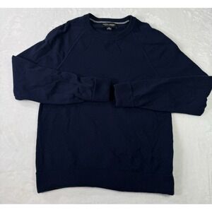 Banana Republic Wool Cashmere Sweater Mens Medium Navy SOFT Luxury